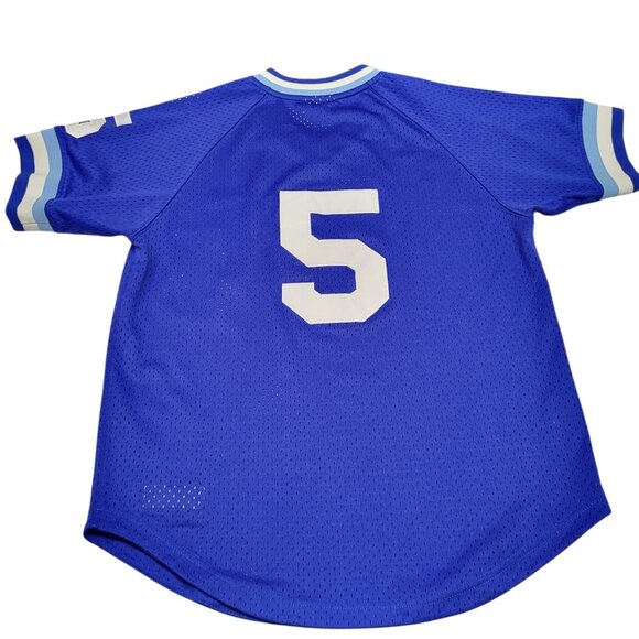 Mitchell & Ness Blue KC Jersey - Picture 5 of 12